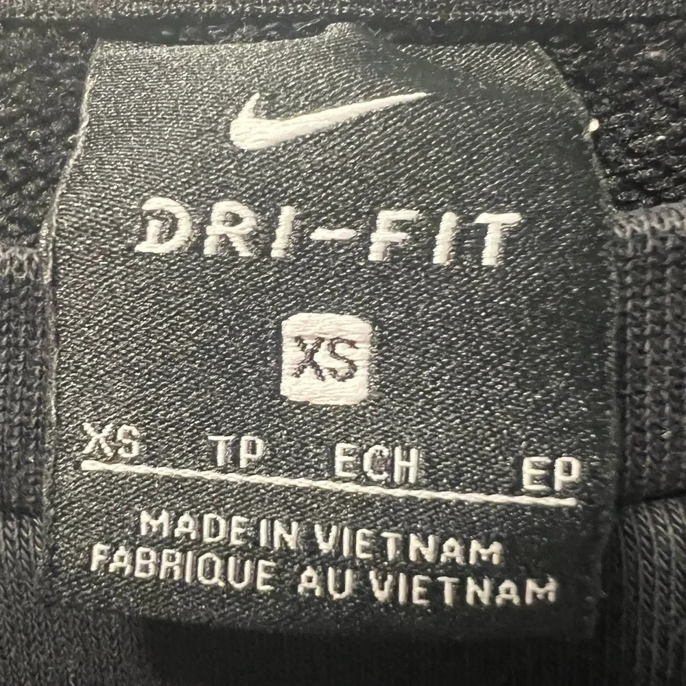 Nike Dri-fit Get Fit Crew Black Top XS - Picture 5 of 7